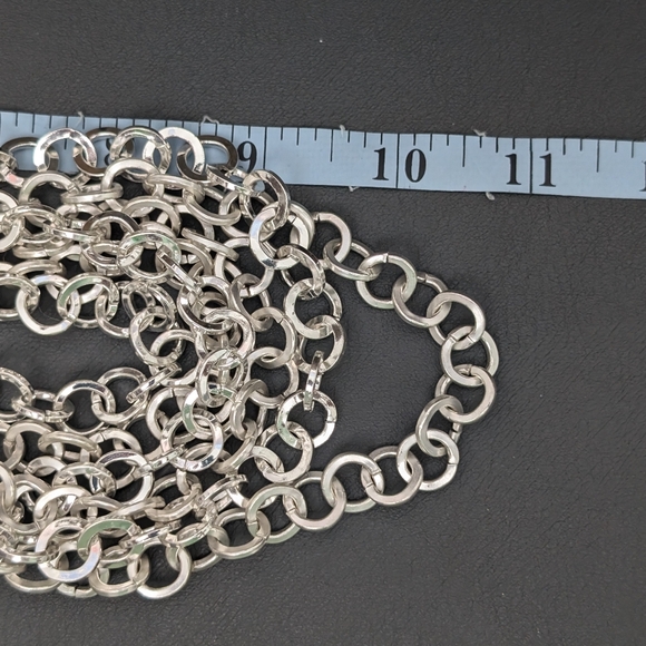 Chico's Polished Silver Tone Necklace - Picture 6 of 8